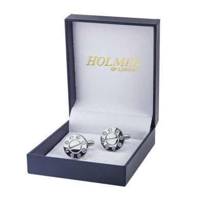 CUFF LINKS SILVER SHIRT WEDDING FAVOURS BOX GROOM PROM BESTMAN CUFFLINKS UK CK04